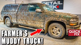 Cleaning a Rich Farmer's Disaster "WORK" Truck!? | Quick Fix