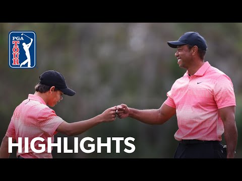 Tiger and Charlie Woods shoot 13-under 59 | Round 1 | PNC Championship | 2022