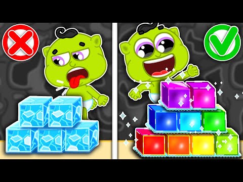 Lion Family | Rainbow Cubes Smart Refrigirators | Cartoon for Kids