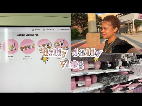 dilly dally vlog - five below, hobby lobby, crumbl & more! (mini shopping haul)