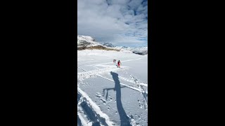 Up & down 📈📉 No lifts, just skimo style. ⛷️ #Olympics  🎥  (IG): @53marcradua @mariacostadiez