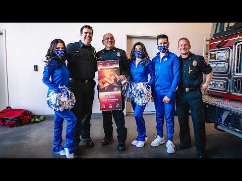 Rams Surprise Firefighter With Super Bowl Tickets After He Saved A Family On His Way To Rams game video clip