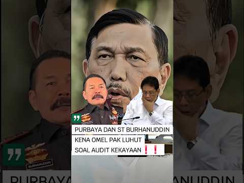pak luhut marah ke purbaya dan st burhanuddin #shorts