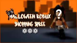 Roblox halloween robux shopping spree!
