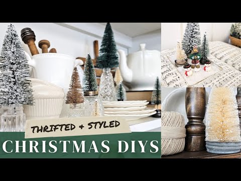 Thrifted Christmas Decor • DIY Holiday Styling • Thrift Store DIY Ideas & Goodwill Craft Flips