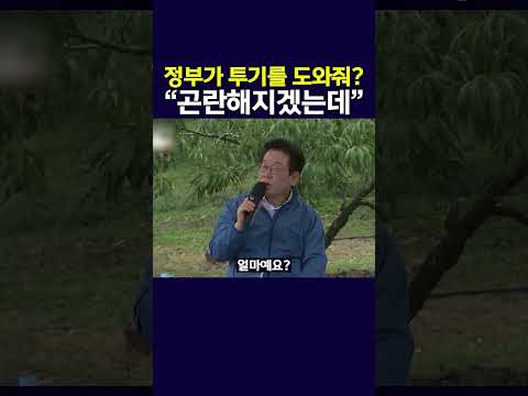 정부가 투기를 도와준다고? "곤란해지겠는데"