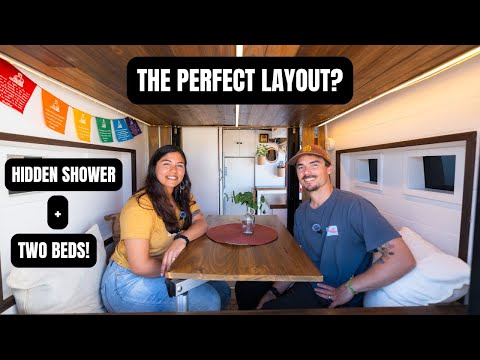 VAN TOUR | Self Built Transit Van Converted to Tiny Home for Full Time Vanlife!