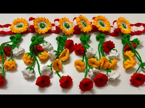 अपने घर को रोसन करें इस क्रोशिया तोरण से ll Brighten your home with this toran