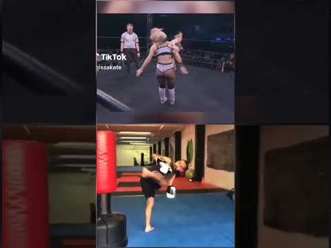 Two worlds, 1 kick #shorts #mma #ProWrestling