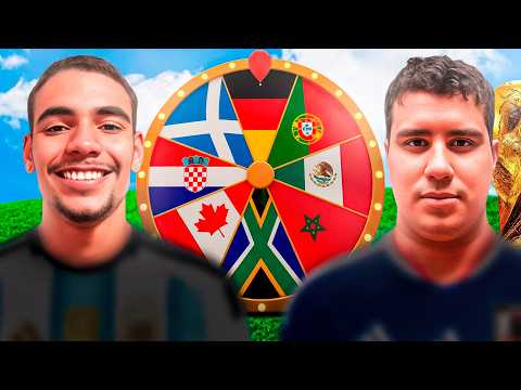 COPA DO MUNDO 2026… mas a ROLETA decide a seleção de CADA UM 🏆