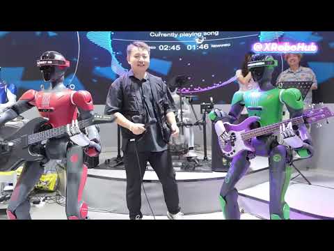 🔥🤖 A <strong>Real</strong> Humanoid Robot Band <strong>Is</strong> Playing <strong>Live</strong>! 🎸 #robot  #humanoidrobot #robotics #robotband