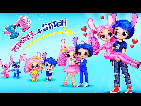 Lilo e Stitch! Angel e Stitch estão Crescendo: Uma História de Amor! LOL OMG DIYs