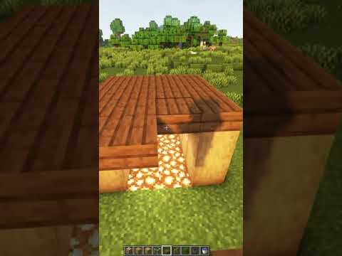 Realistic Dog house in Minecraft!#shorts