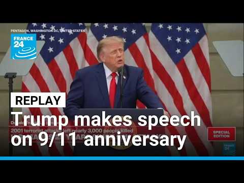 トランプ氏、9・11同時多発テロ25周年の国防総省式典で演説