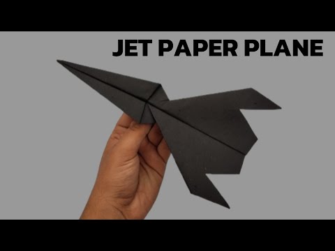 HOW TO MAKE A JET PAPER PLANE |  JET PAPER PLANE ORIGAMI ✈️