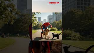 Spiderman naik anjing yukz