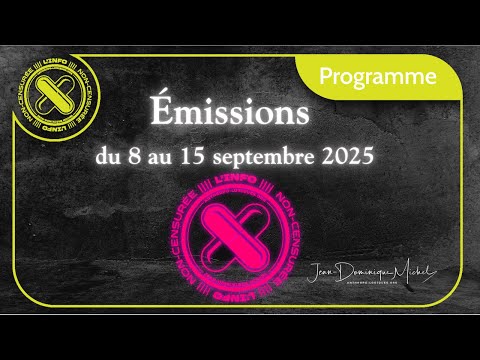 Programme des émissions pour la semaine à venir