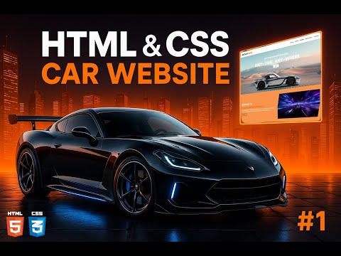 Modern Car Website Design Using HTML & CSS | Clean & Professional UI