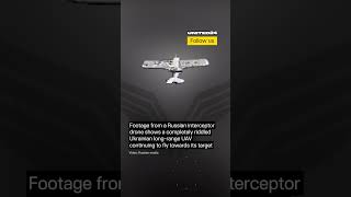 Completely Riddled Ukrainian Long-Range UAV Continues to Fly Towards Its Target #warinukraine