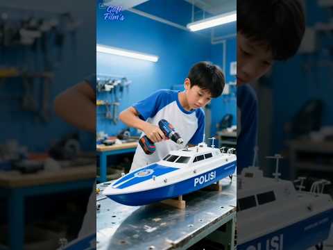 A boy who dares to work hard to achieve his dream of having an RC boat #toys #shorts