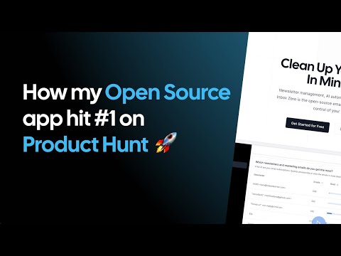 How my Open Source project hit #1 on Product Hunt!