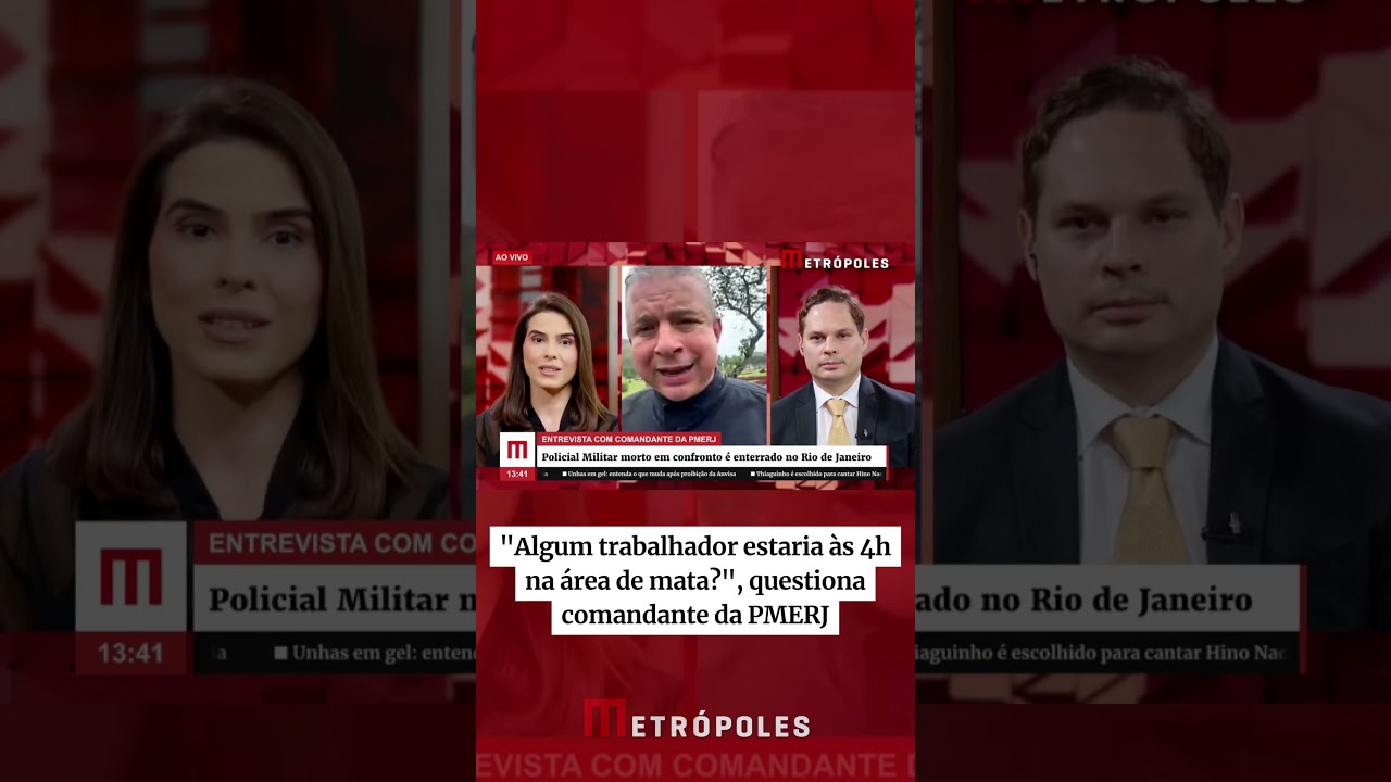 Algum trabalhador estaria às 4h na área de mata questiona comandante da PMERJ  TV Online Algum trabalhador estaria às 4h na área de mata questiona comandante da PMERJ