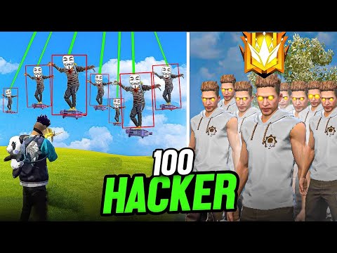I Hunted 100 Hackers In Free Fire !! 😈