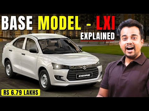 New Maruti Dzire Facelift LXI BASE MODEL Explained - Rs 6.79 Lakhs | 2024 New Dzire Base Model