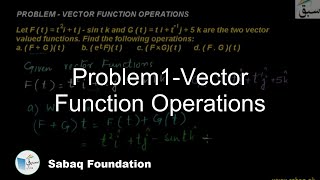 Problem1-Vector Function Operations