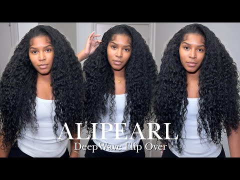 EASIEST FLIPOVER | NATURAL QUICK WEAVE TUTORIAL WITH MINIMAL LEAVE OUT 💁🏽‍♀️| ALIPEARL HAIR