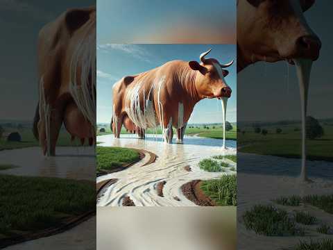 There is a thin person in this farmer's house #cow #camel