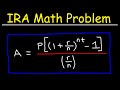 IRA Investment and Interest Calculations