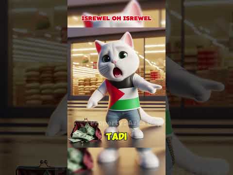 KUCING ISRIWIL BERULAH LAGI, KUCING PALESTINA DI TANGKAP #shorts #kucing #palestina #cat #catplanet