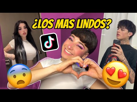 REACCIONANDO A LOS CHIC@S MÁS LINDOS DE TIKTOK 😨🔥. (mientras me maquillo) 🩷