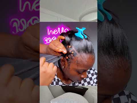Slayed rubberband hairstyle 🩵🫧💕