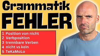 Die SCHLIMMSTEN Grammatikfehler 🥶 I Top 20 I Teil 1 (Fehler 1-5)