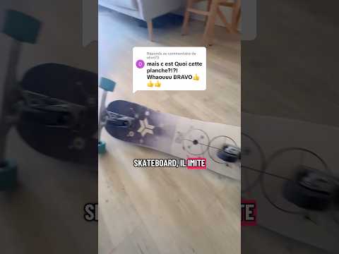 ce skateboard imite le snowboard! #freebord #skateboard #snowboarder #skatetech