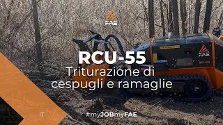 Video - FAE RCU-55 - Il nuovo veicolo cingolato radiocomandato equipaggiato con la trincia forestale BL1/RCU