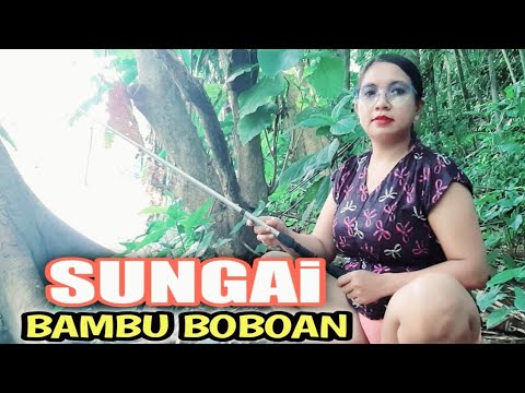 Mancing sore di SUNGAI BAMBU SPESIAL hutan alam pedesaan