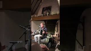 Irish music by the fireside. 