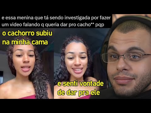 TIKTOKER CAUSA POLÊMICA AO FALAR QUE SENTE VONTADE DE DAR PRA UM CACHORRO