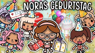 NORAS GEBURTSTAGSPARTY 🥳🎂 | GESCHICHTE MIT EMMA UND NELLY | TOCA BOCA STORY DEUTSCH