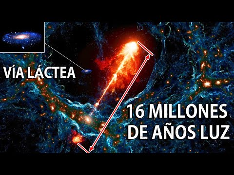 ¡Un descubrimiento asombroso! ¡Un chorro gigante de millones de años luz!
