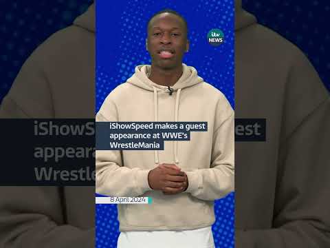 iShowSpeed makes a guest appearance on WEE’s WrestleMania #itvnews #news #WWE #ishowspeed