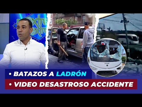 Batazos a ladrón encontrado en el acto, sale a la luz video desastroso accidente turistas Punta Cana