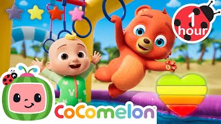 JJ's Obstacle Course! ⭐ Collect the Stars! 🕹️ | CoComelon Animal Time - Kids Songs