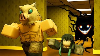Demon Slayer Voice Actors Escape the Backrooms (Roblox)