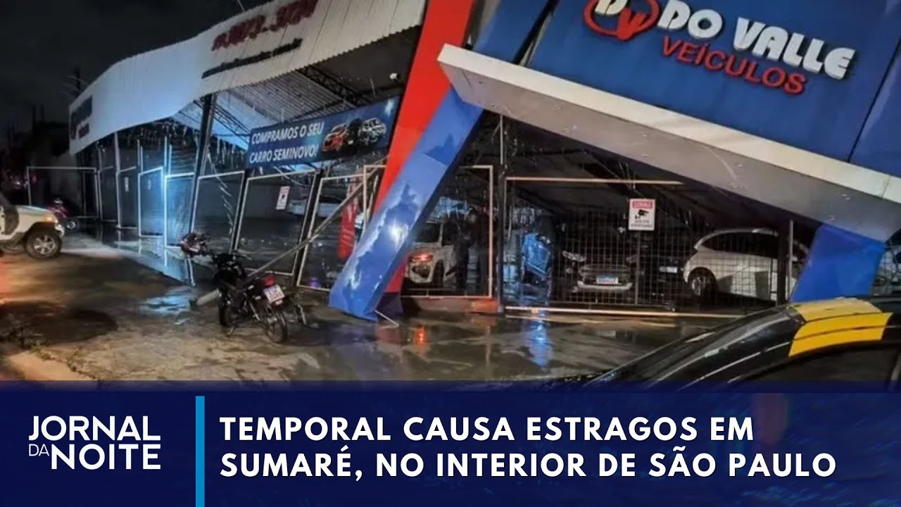 Temporal causa estragos em Sumaré, no interior de SP