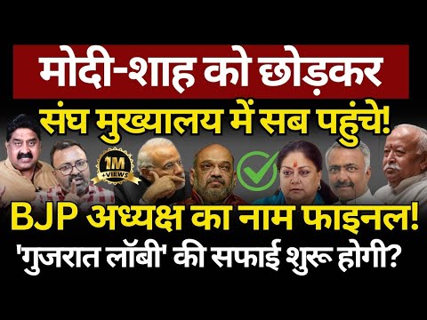 Vasundhara, Sanjay Joshi, RSS & Modi : अध्यक्ष का नाम फाइनल! Ashok Wankhede | The News Launcher