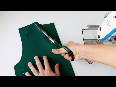 The best way V-neck cutting and stitching You'll thank me for it all your life